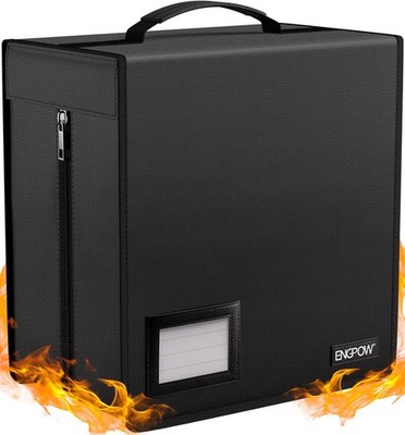 Fireproof CD Case CD/DVD Storage Box,400 Capacity CD Binder DVD Storage Holder