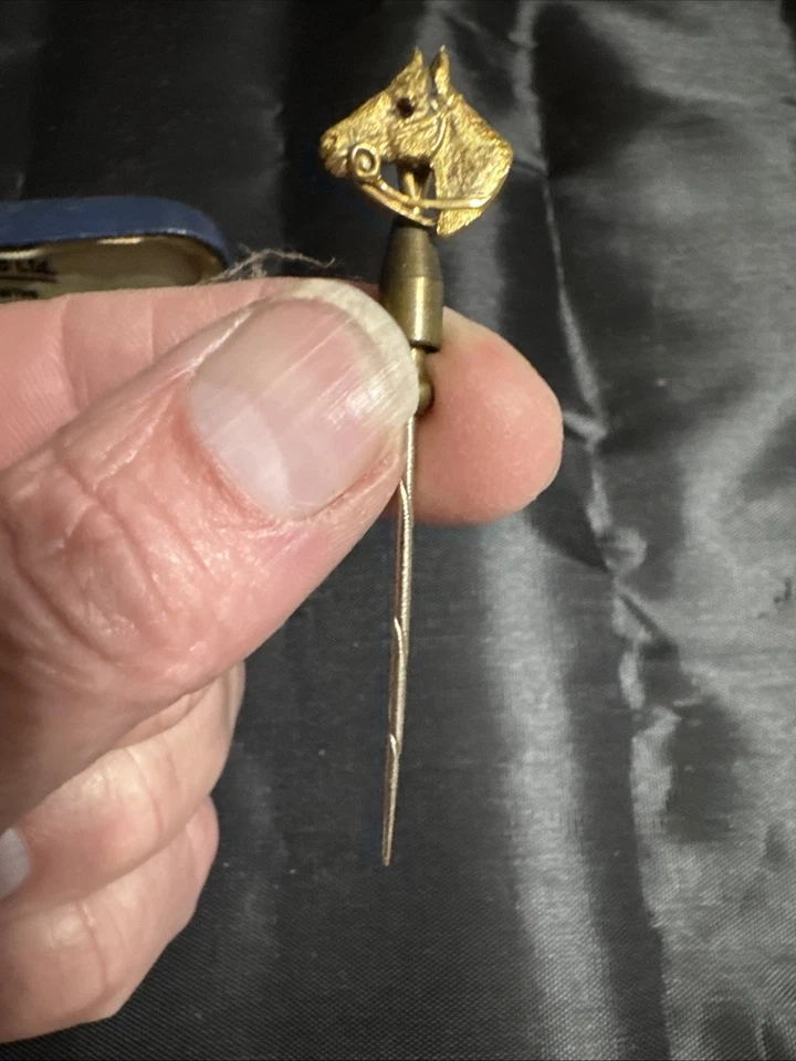 Gold Horse Head Tie Pin From Mappin And Webb Ltd Birmingham In Box - Image 4 of 4