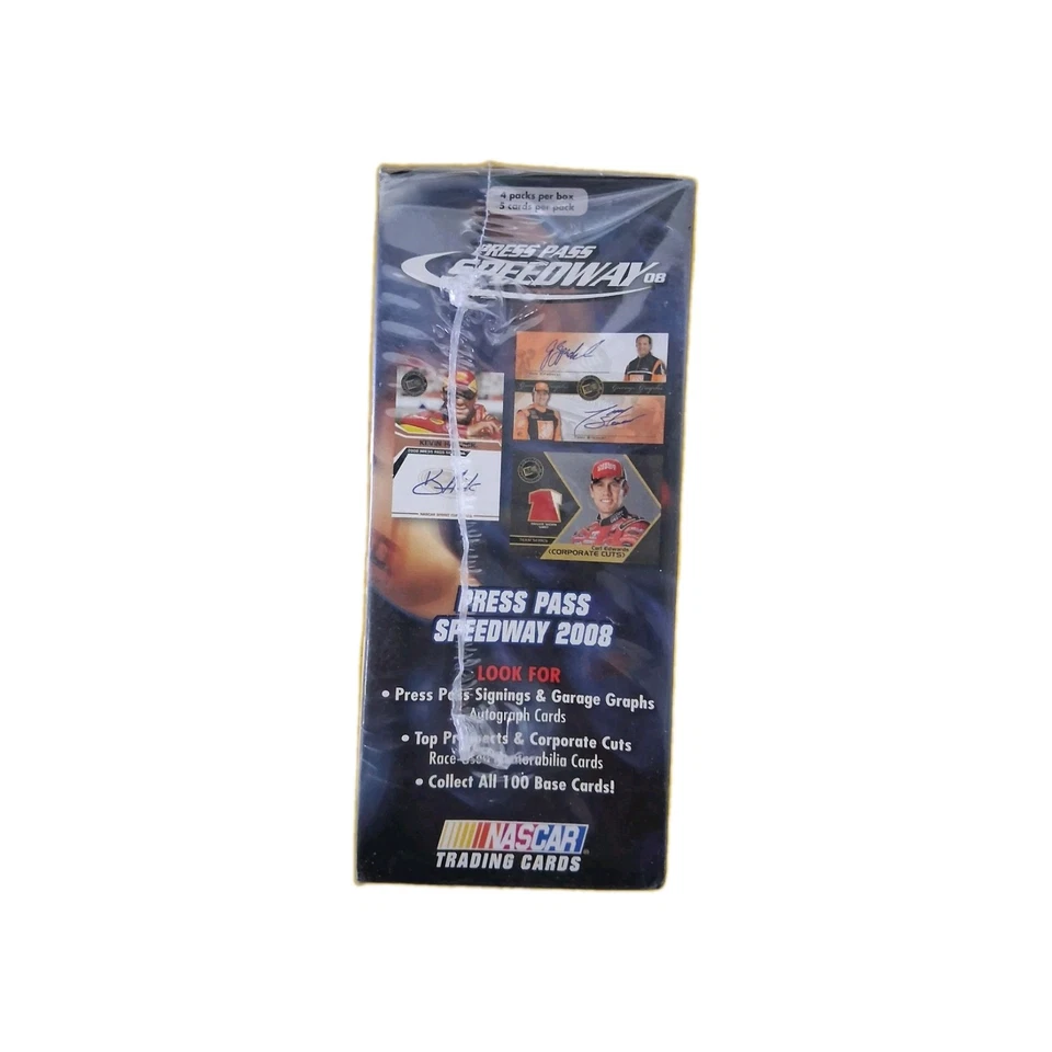 2008 PRESS PASS SPEEDWAY NASCAR RACING CARDS BRAND NEW SEALED BLASTER BOX - Image 4 of 4