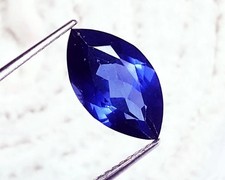 Natural 17 Ct Marquise Cut Blue Sapphire Loose Flawless AGL Certified Gemstone