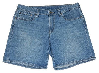 Women's Levi's Shorts Bermuda Premium Stretch Denim Tag 30 measured Size 31