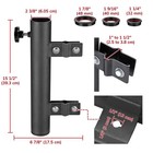 AplusChoice RV Ladder Mounted Flagpole Holder Camper Fits 1" to 2 3/8" Pole — photo 6