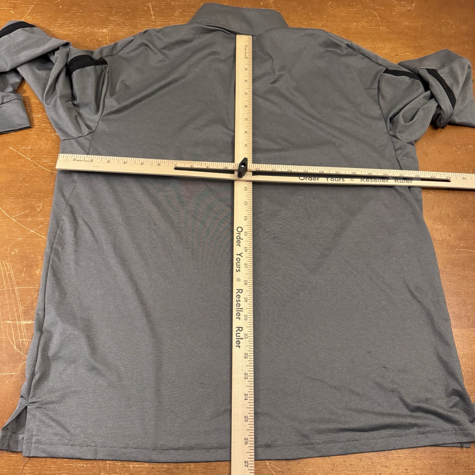 Nike Sweater Mens Large Gray Standard Dri Fit 1/4 Zip Pullover Pro Run thumbnail 7