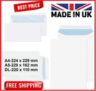 Plain White Envelopes Strong Self Seal A4/C4 A5/C5 DL Sizes Quality 90GSM