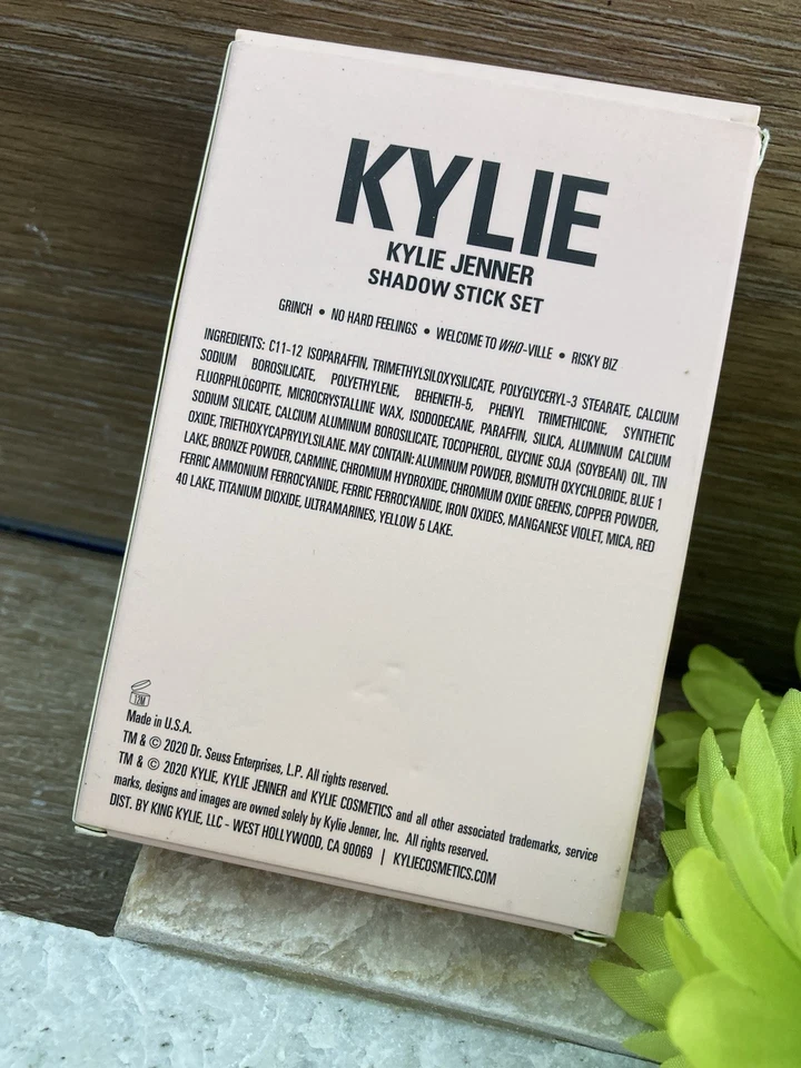 Kylie Cosmetics x The Grinch Eyeshadow Stick Set RARE 2020 Discontinued - Image 3 of 4