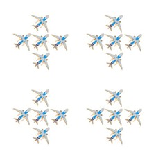 20 pcs Aircraft Brooch Pin: Metal Airplane Brooches - Flight Plane Lapel Pin