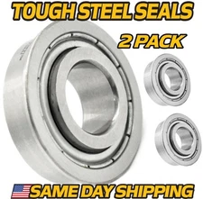 (2pk) Front Wheel Bearings for BadBoy Raider Walk-Behind 2017-2025 Steel Shields