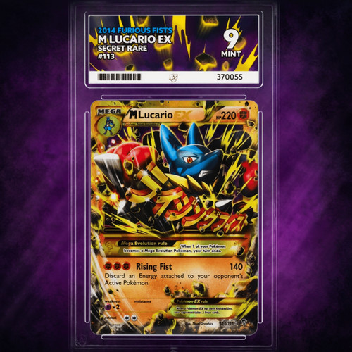 M Lucario-EX graded ACE 9 for sale on eBay
