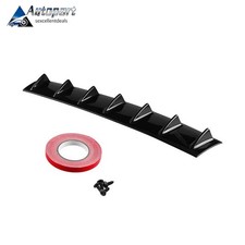Universal Rear Lower Bumper Diffuser Fin Spoiler Lip Wing Splitter Black 34 1pc