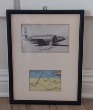 CHUCK YEAGER SIGNED SIGNATURE WWII ACE 8TH AF SPEED OF SOUND  GLAMOROUS GLENNIS