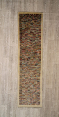 Ziegler Gabbeh Runner 296x77 cm Hand Knotted Wool Rug Hallway Carpet