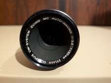 Olympus OM-System lens Zuiko Auto-Macro 1:3.5 f 50mm with lens caps, case