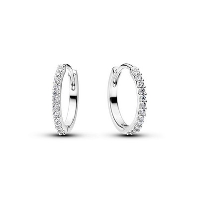 Pandora Ohrringe 294649C01 Funkelnde Mini Ohrringe Creolen 925/- Sterlingsilber