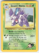 Giovanni's Nidorino 45/132 Uncommon Gym Challenge Pokemon Unlimited MP on eBay