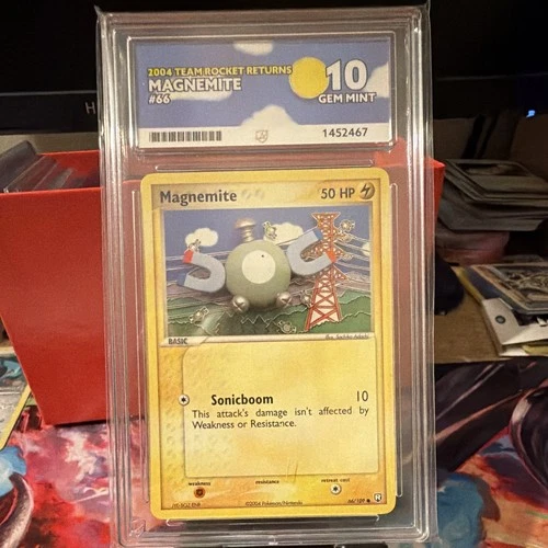 Pokemon Magnemite 2004 Team Rocket Returns 66/109 ACE 10 Gem Mint