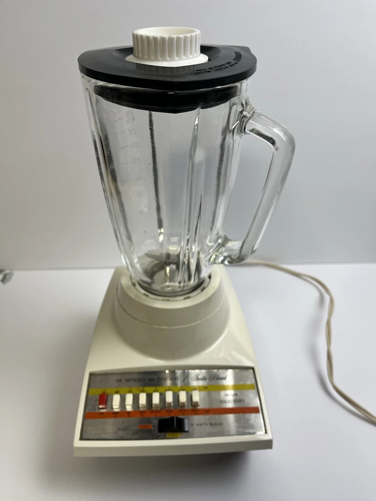 Vintage Sears Insta Blend 14 Speed Blender 40 Oz Glass Jar Model 400.829300 Work
