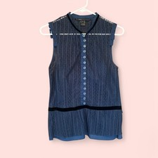 Marc jacobs blue lace button