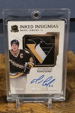 2019 UPPER DECK THE CUP #II-ML MARIO LEMIEUX INKED INSIGNIAS AUTO /25