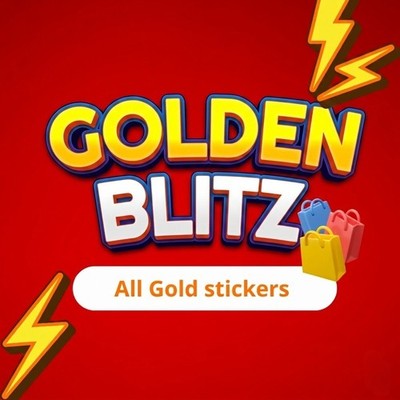 MONOPOLY STICKERS GO 1  - 6  GOLDEN BLITZ/Partners Event FAST SENDING CHEAPST