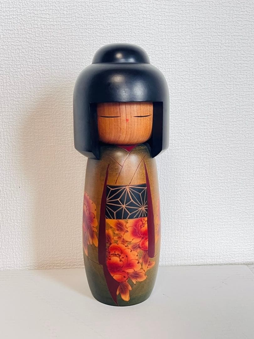 Creative Kokeshi Doll by Suikano Extra Large 28cm Hand-painted Used