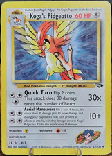 Koga's Pidgeotto 27/132 Rare Vintage 1999 Pokémon WOTC Gym Challenge HP on eBay