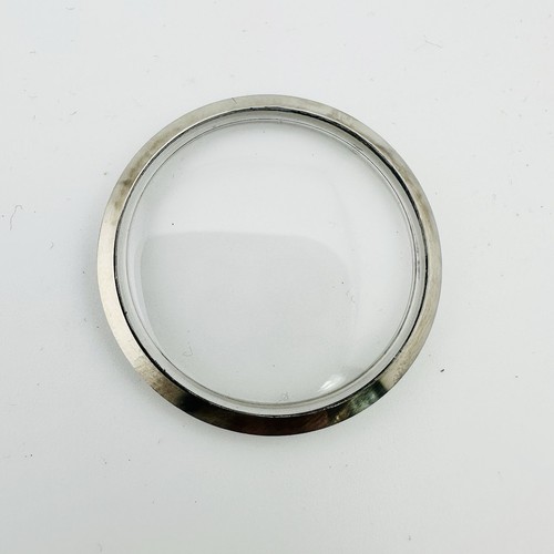 Genuine SS Smooth Bezel + Crystal For Tudor Prince 7909 34mm Watchmaker Parts - Picture 2 of 8