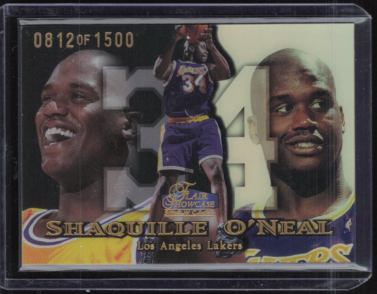 1998 Flair Showcase Showpiece Row 1 #7 Shaquille O'Neal 812/1500