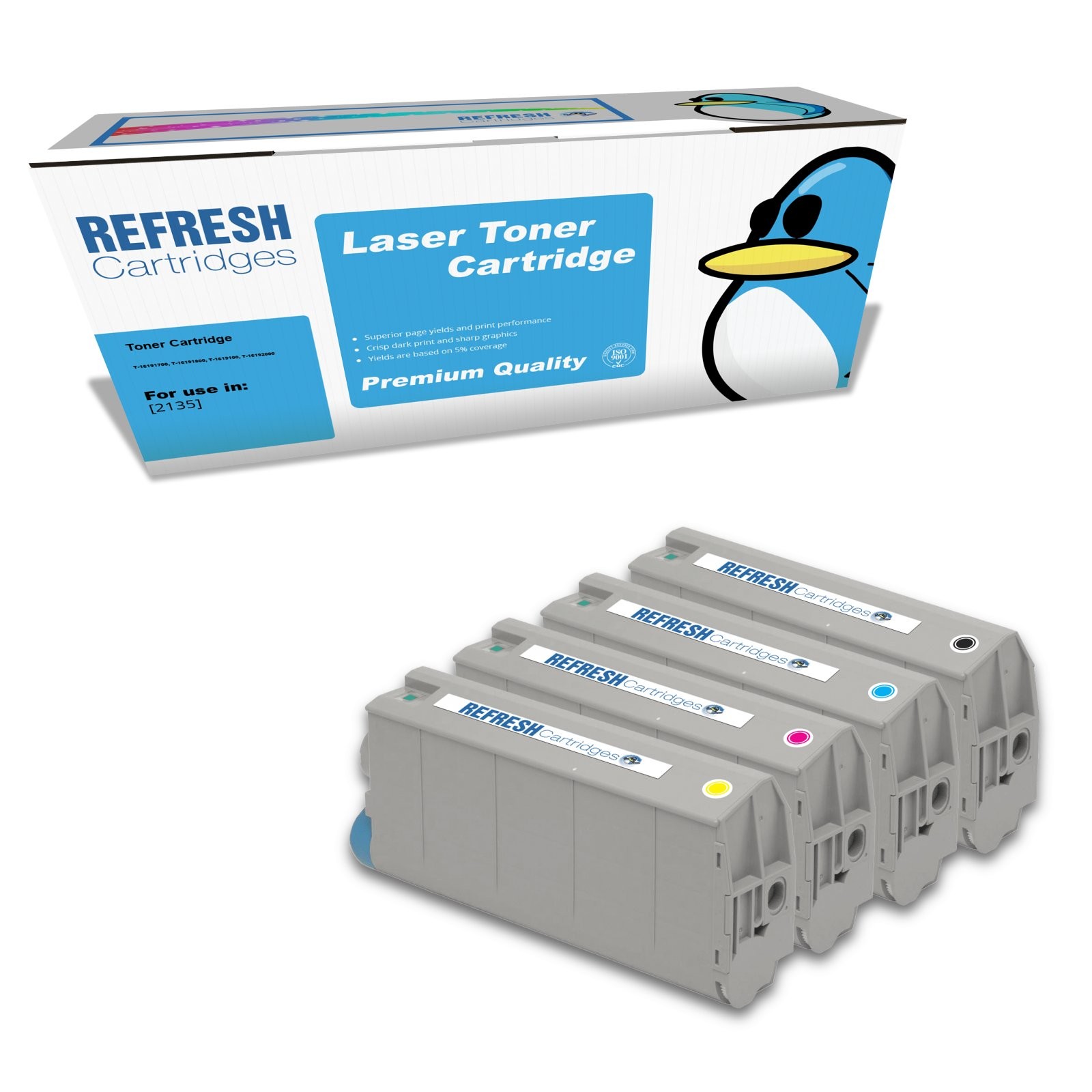 Refresh Cartridges Value Pack Phaser 2135 Toner Compatible With Xerox Printers