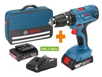 Bosch Akku-Schlagbohrschrauber GSB 18V-21 Professional 2Ah Inkl 2 Akkus Bohren