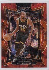 2024-25 Panini Select Concourse Red Cracked Ice Prizm Kevin Durant #51 06l5