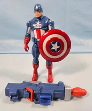 Marvel Super Soldier Gear Shockwave Blast Captain America 3.75 Action Figure
