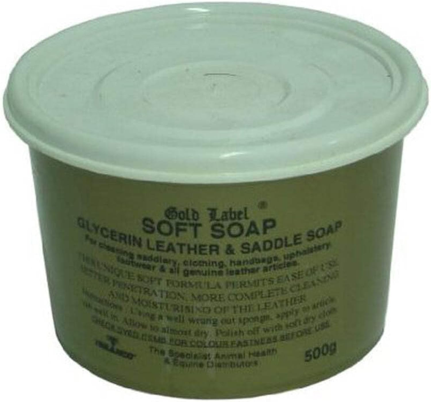 Gold Label Soft Saddle Soap 500g Leather Care & Conditioning for Equestrian Tack