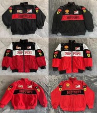 Adult F1 Ferrari ebroidered Racing Jacket Vintage Cotton Padded