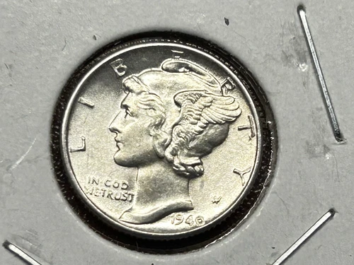 1940-P Mercury Dime , BU, 90% Silver, "Awesome"