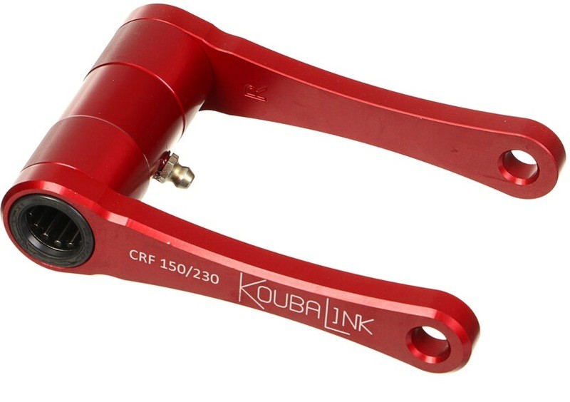 Koubalink kit rabaissement de selle rouge premium pour suspension arrière Honda CRF150F