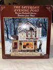 NORMAN ROCKWELL SATURDAY EVENING POST CHRISTMAS VILLAGE  BOX FREEDOM FROM WANT