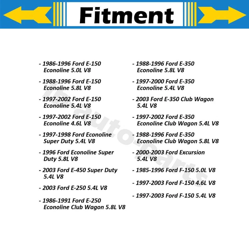 8x Inyector de combustible Delphi para Ford F-250 Super Duty 1999-2003 5,4 L Foto 3 de 4