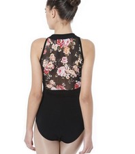 Women's Halter Neck Spandex Ballet Dance Leotard Net Large