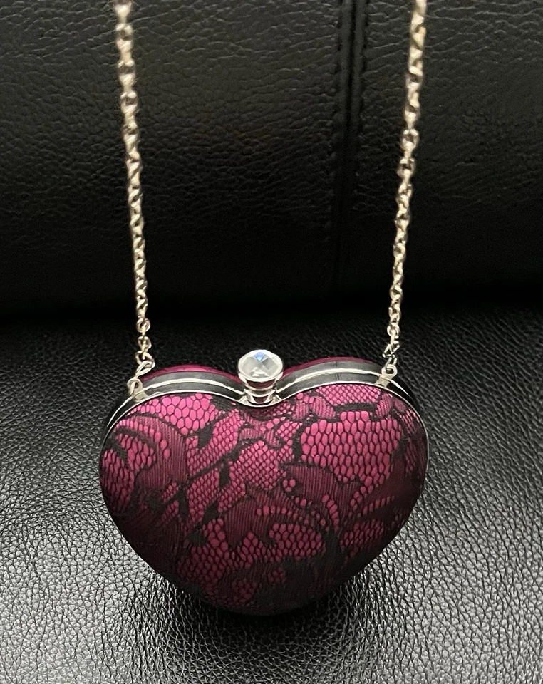 Suzy Smith Heart-shaped Crossbody Bag with Chain Strap - Image 2 of 4