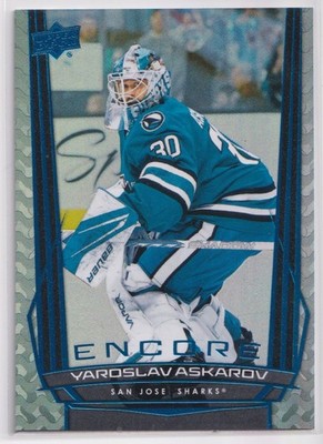 2025-26 Upper Deck Series 2 Encore Yaroslav Askarov San Jose Sharks #E-108 Blue