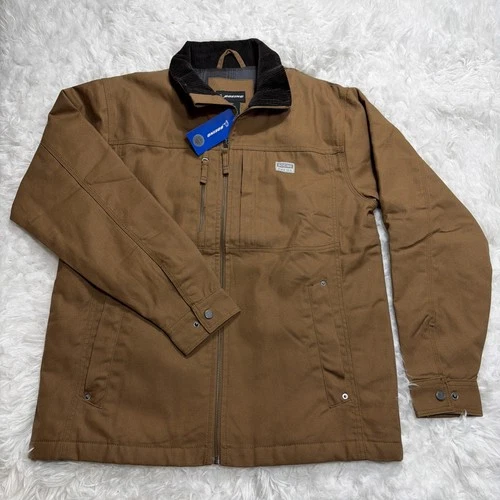 BOEING Mens Canvas Jacket Workwear Corduroy Collar Flannel Lined Insulated New! - product listing photo