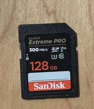 SanDisk 128GB Extreme PRO SDXC UHS-II 300MB/S Memory Card -C10, U3, V90II