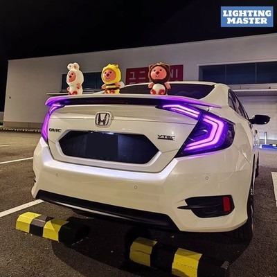 RGB LED Tail Light Kit w/ Dynamic For 2016-2021 Honda Civic Sedan EX/EXL/EXT New