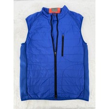 Fennec Highly Evolved Puffer Vest Mens Small Blue Primaloft Quilted Golf