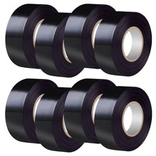 Black Electrical Tape 8Rolls, 7mils x 3/4 in x 30 ft, Flame Retardant,Waterproof