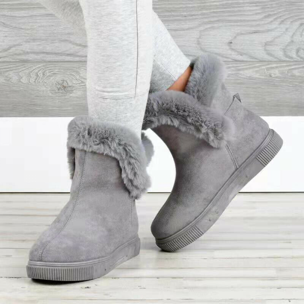 SAOLA Botines de invierno para mujer Zapatos de moda de aspetto elegante y casual