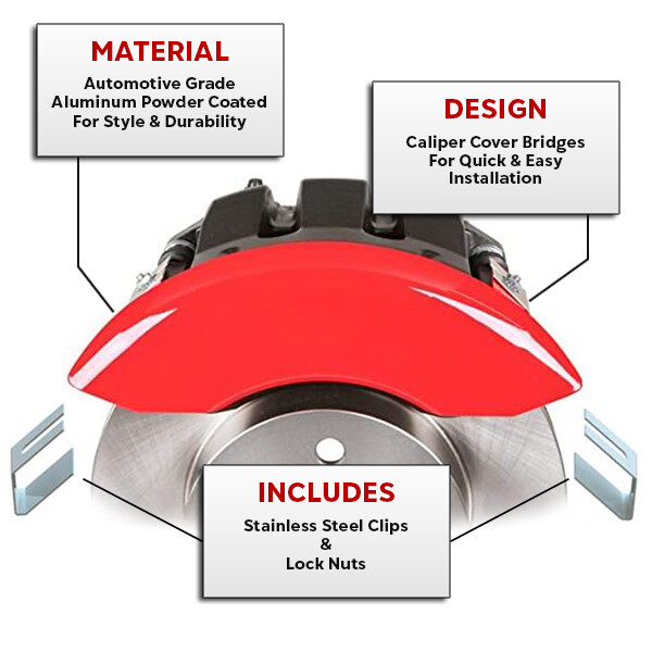 Classic Red MGP Caliper Covers Set of 4 for 20202023 Lexus RX350 eBay