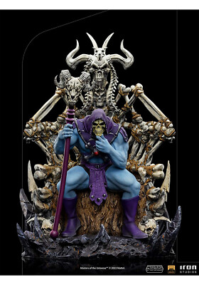 MAITRES DE L'UNIVERS Statue Skeletor on Throne Deluxe Art Scale Iron Studios