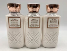 Bath & Body Works Pure Wonder 24 Hr Shea Butter Vitamin E Body Lotion S/3 #914R