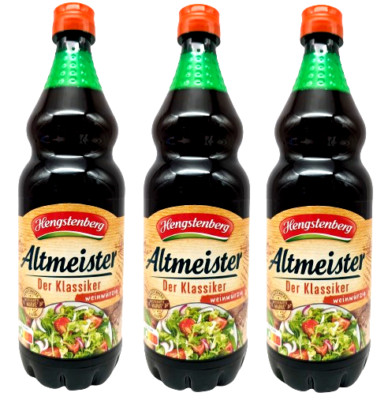 Hengstenberg  Altmeister Weinessig 3 x 0,75L Essig klassische Salate Wurstsalat